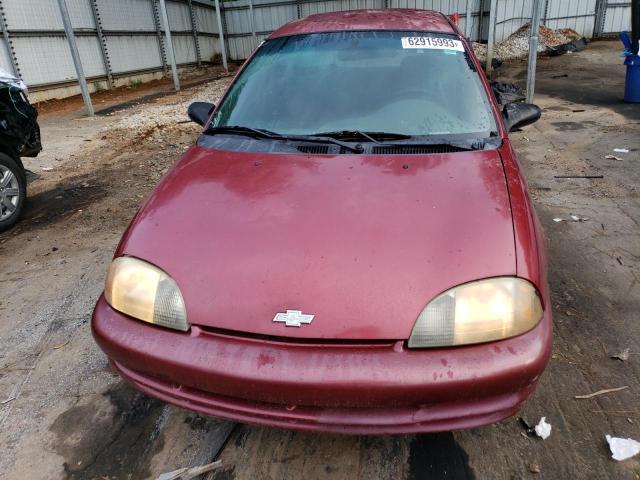 2C1MR522916700060 - 2001 CHEVROLET METRO LSI MAROON photo 5