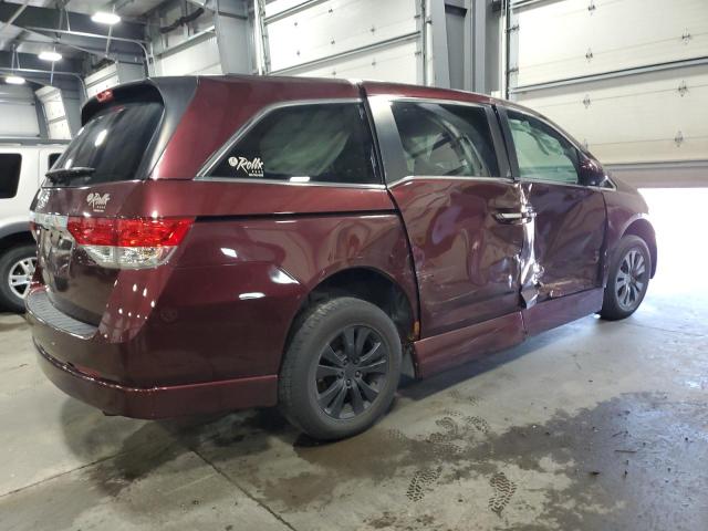 5FNRL5H69EB099379 - 2014 HONDA ODYSSEY EXL BURGUNDY photo 3