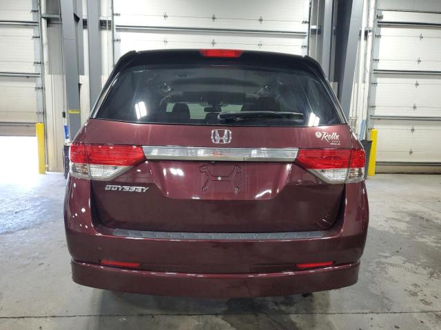 5FNRL5H69EB099379 - 2014 HONDA ODYSSEY EXL BURGUNDY photo 6