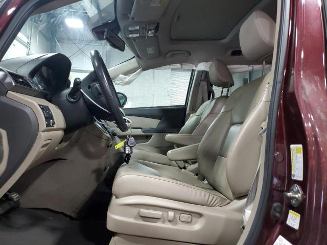 5FNRL5H69EB099379 - 2014 HONDA ODYSSEY EXL BURGUNDY photo 7