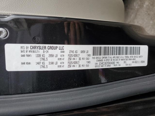 2C4RC1BG7ER434282 - 2014 CHRYSLER TOWN & COU TOURING შავი ფოტო 13