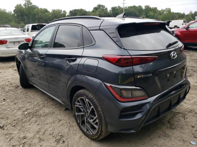 KM8K3CA35NU791289 - 2022 HYUNDAI KONA N LINE GRAY photo 2