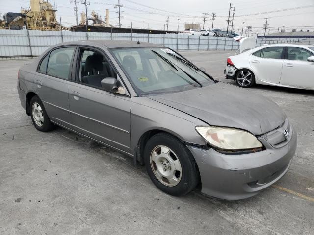 JHMES96655S019752 - 2005 HONDA CIVIC HYBRID GRAY photo 4