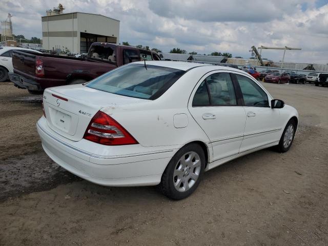 WDBRF92H26F829251 - 2006 MERCEDES-BENZ C 280 4MATIC WHITE photo 3