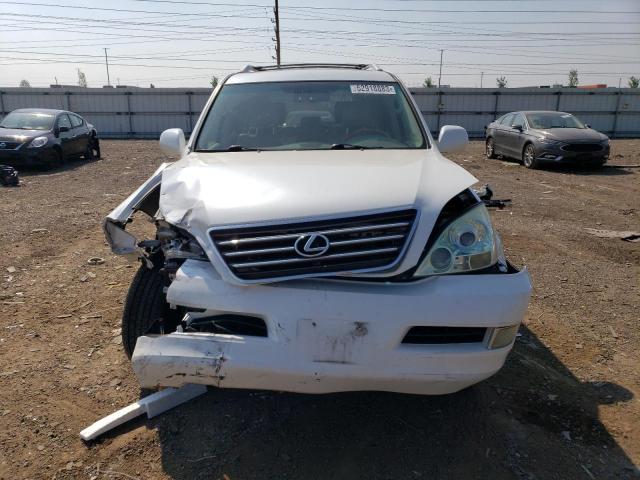 JTJBT20X670130185 - 2007 LEXUS GX 470 WHITE photo 5