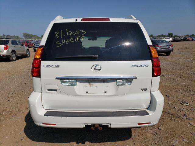 JTJBT20X670130185 - 2007 LEXUS GX 470 WHITE photo 6