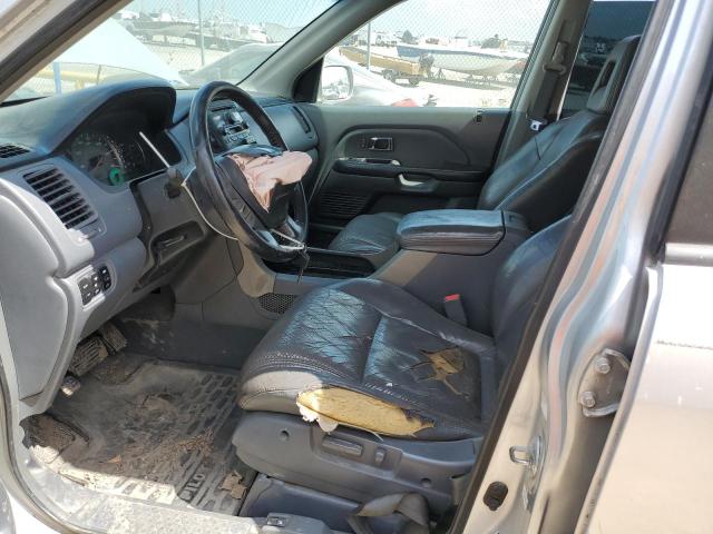 2HKYF18675H567946 - 2005 HONDA PILOT EXL GRAY photo 7