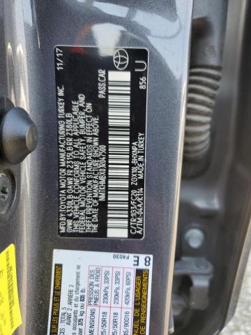 NMTKHMBX0JR047500 - 2018 TOYOTA C-HR XLE GRAY photo 13