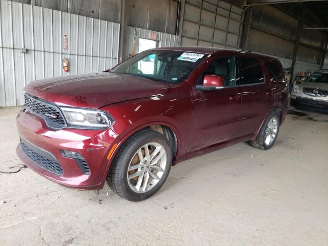 1C4RDHDG0MC608042 - 2021 DODGE DURANGO GT MAROON photo 1