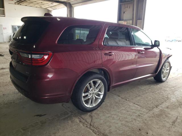 1C4RDHDG0MC608042 - 2021 DODGE DURANGO GT MAROON photo 3