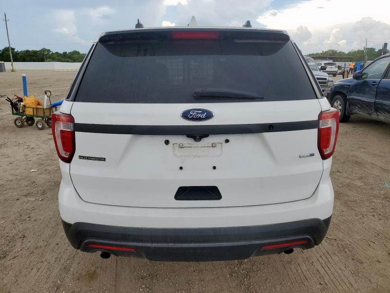 1FM5K8AR0HGB47266 - 2017 FORD EXPLORER POLICE INTERCEPTOR Blanco foto 6