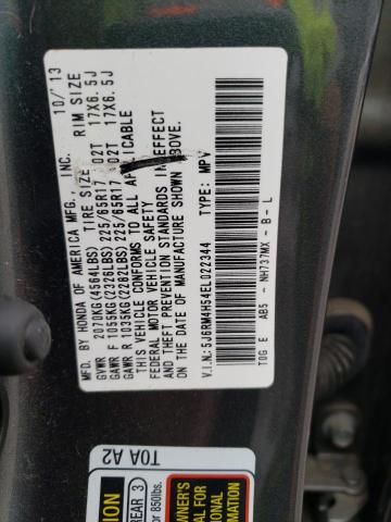 5J6RM4H54EL022344 - 2014 HONDA CR-V EX GRAY photo 13