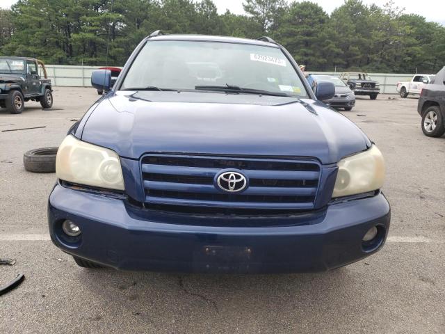 JTEDP21A650081279 - 2005 TOYOTA HIGHLANDER LIMITED BLUE photo 5