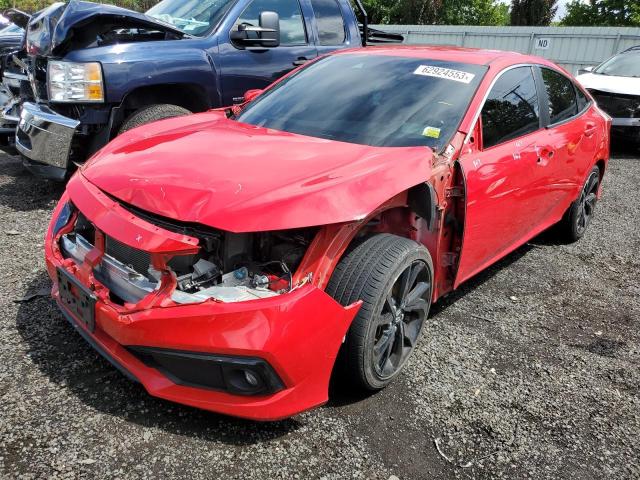 2HGFC2F86KH604212 - 2019 HONDA CIVIC SPORT 红色 照片 1