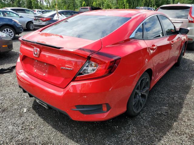 2HGFC2F86KH604212 - 2019 HONDA CIVIC SPORT 红色 照片 3