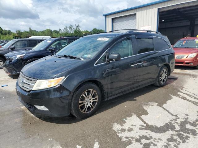 5FNRL5H68BB096484 - 2011 HONDA ODYSSEY EXL BLUE photo 1