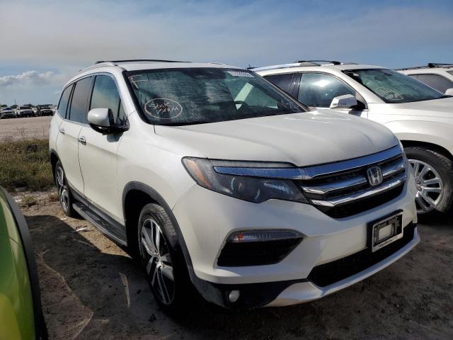 5FNYF6H00JB019563 - 2018 HONDA PILOT ELITE WHITE photo 1