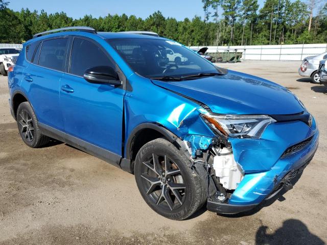 JTMNFREV0JD109808 - 2018 TOYOTA RAV4 SE BLUE photo 4