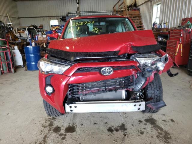 JTEBU5JR0G5346629 - 2016 TOYOTA 4RUNNER SR5/SR5 PREMIUM RED photo 5