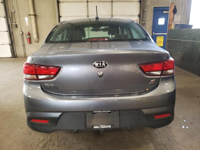 3KPA24AB7KE198480 - 2019 KIA RIO S GRAY photo 6