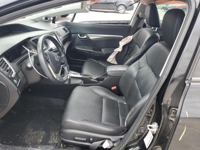 2HGFB2F93FH539790 - 2015 HONDA CIVIC EXL შავი ფოტო 7