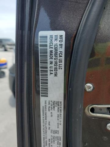 1C6RR6FG1RS183194 - 2024 RAM 1500 CLASS TRADESMAN Gris photo 12