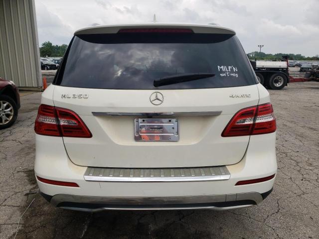 4JGDA5HB6CA024542 - 2012 MERCEDES-BENZ ML 350 4MATIC WHITE photo 6