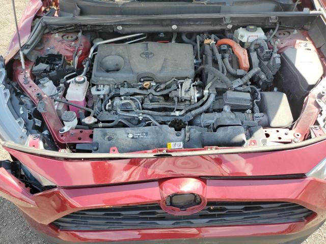 2T3RWRFV4KW006394 - 2019 TOYOTA RAV4 XLE RED photo 12