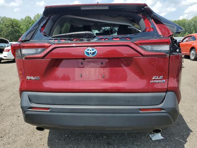 2T3RWRFV4KW006394 - 2019 TOYOTA RAV4 XLE RED photo 6