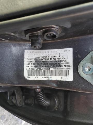 19XFC2F50JE040698 - 2018 HONDA CIVIC LX ნაცრისფერი ფოტო 12