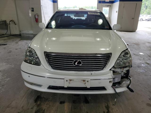 JTHBN36F255014367 - 2005 LEXUS LS 430 WHITE photo 5