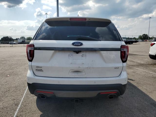 1FM5K8D83HGA10065 - 2017 FORD EXPLORER XLT WHITE photo 6