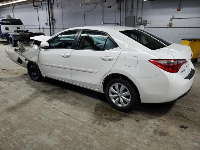 5YFBURHE8FP194762 - 2015 TOYOTA COROLLA L WHITE photo 2