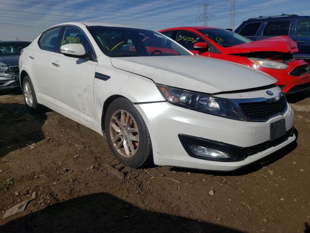 KNAGM4A77D5309640 - 2013 KIA OPTIMA LX WHITE photo 1