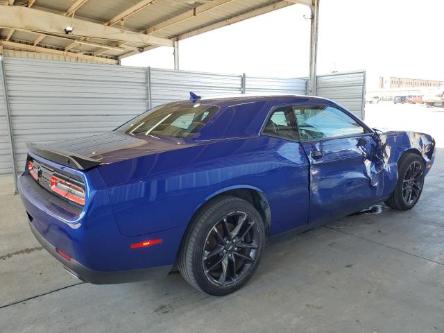 2C3CDZGG2NH230980 - 2022 DODGE CHALLENGER SXT BLUE photo 3