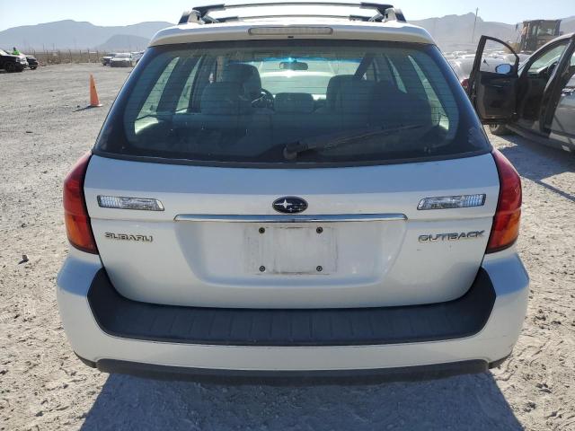 4S4BP61C767354433 - 2006 SUBARU LEGACY OUTBACK 2.5I WHITE photo 6