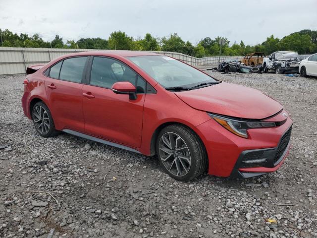 5YFS4MCE8MP096466 - 2021 TOYOTA COROLLA SE Қызыл фото 4