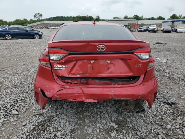 5YFS4MCE8MP096466 - 2021 TOYOTA COROLLA SE Қызыл фото 6