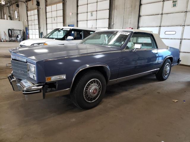 1G6AL6785EE628255 - 1984 CADILLAC ELDORADO BIARRITZ BLUE photo 1