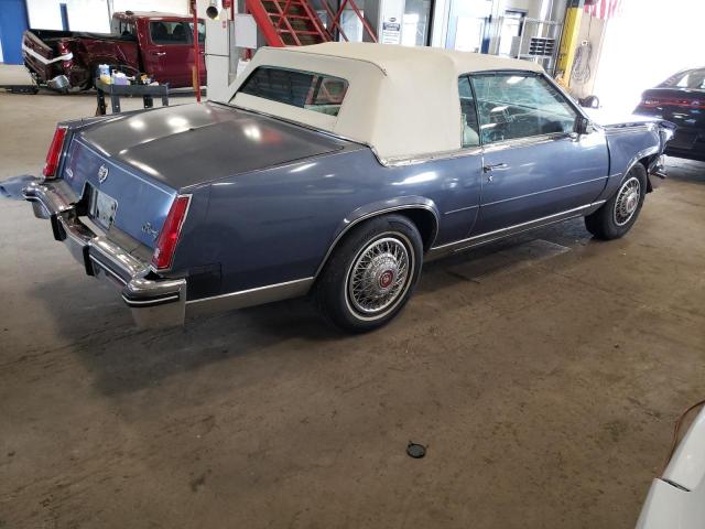 1G6AL6785EE628255 - 1984 CADILLAC ELDORADO BIARRITZ BLUE photo 3