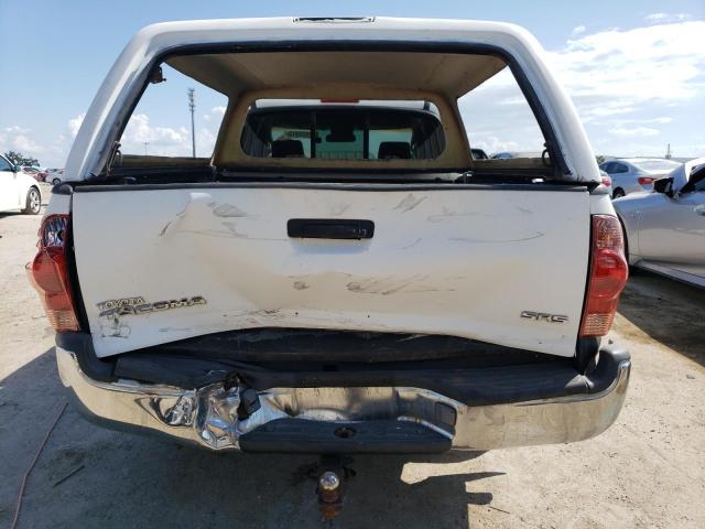 5TETX22NX5Z080878 - 2005 TOYOTA TACOMA ACCESS CAB თეთრი ფოტო 6