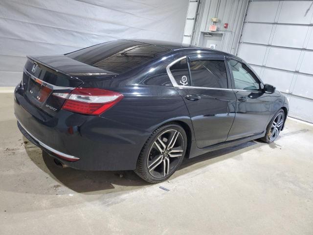 1HGCR2F52HA221303 - 2017 HONDA ACCORD SPORT أسود صورة 3