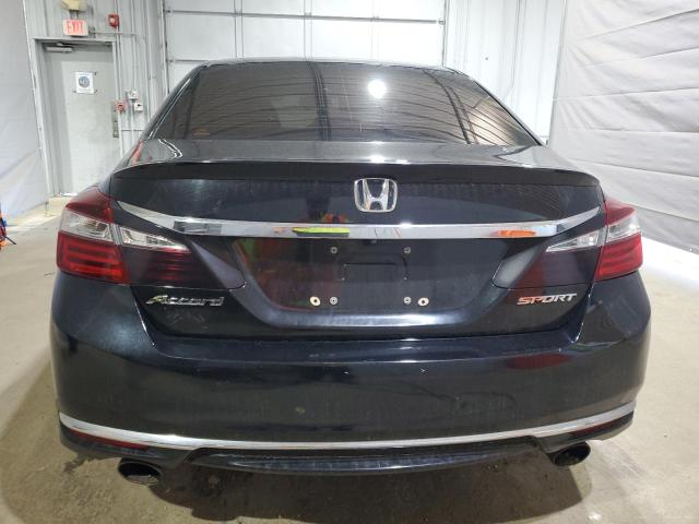 1HGCR2F52HA221303 - 2017 HONDA ACCORD SPORT أسود صورة 6