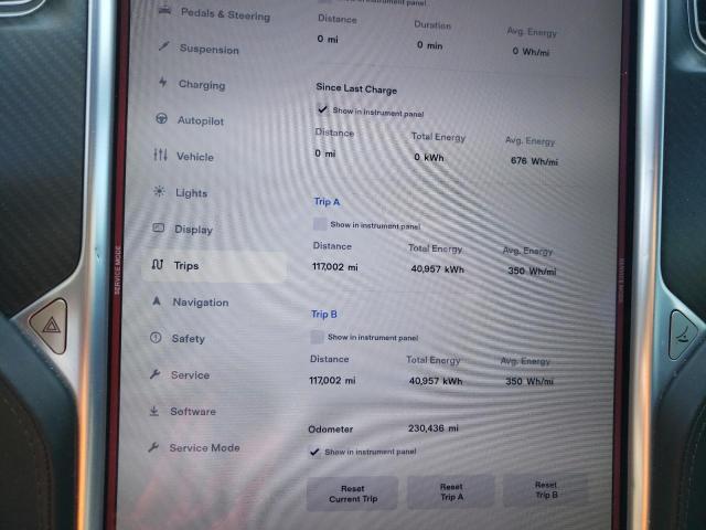 5YJSA1E27GF173452 - 2016 TESLA MODEL S GRAY photo 9