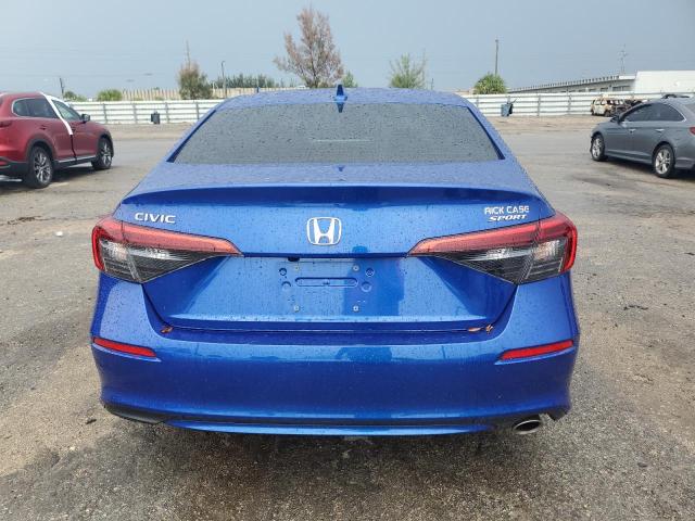 2HGFE2F54PH554126 - 2023 HONDA CIVIC SPORT BLUE photo 6