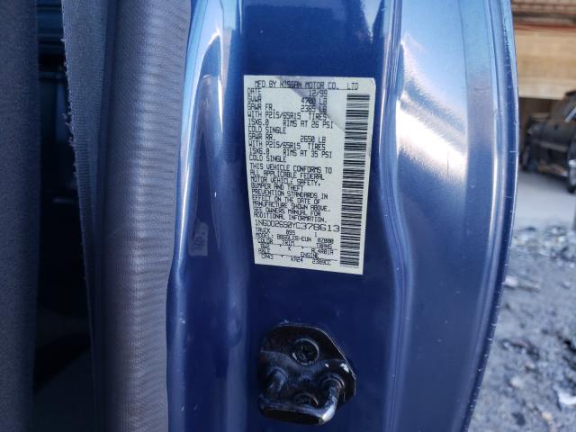 1N6DD26S0YC378613 - 2000 NISSAN FRONTIER KING CAB XE BLUE photo 10