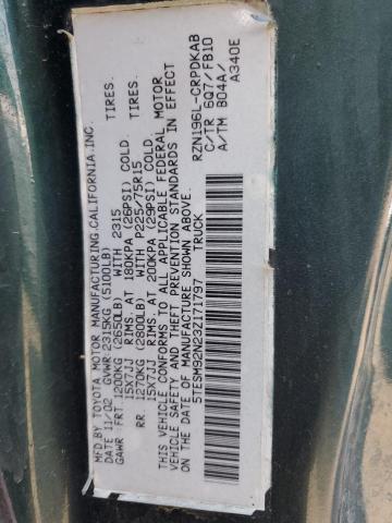 5TESM92N23Z171797 - 2003 TOYOTA TACOMA XTRACAB PRERUNNER 绿色 照片 12