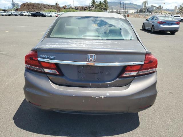 2HGFB2F86FH533523 - 2015 HONDA CIVIC EX GRAY photo 6