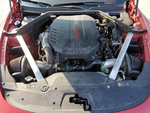 KNAE55LC8K6063855 - 2019 KIA STINGER GT2 RED photo 11