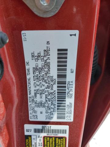 5TFAY5F11EX347474 - 2014 TOYOTA TUNDRA CREWMAX PLATINUM 红色 照片 12